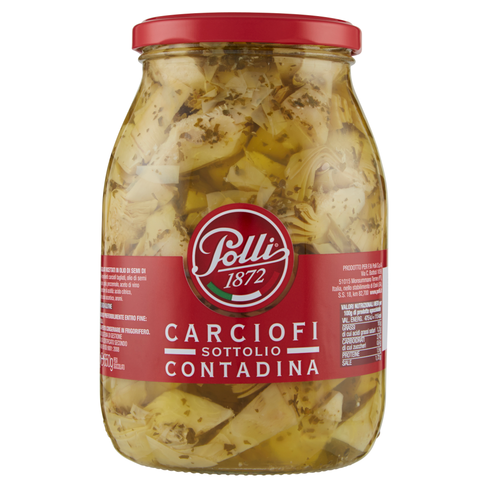 Polli Carciofini Tagliati alle Erbe Sottolio 950 g