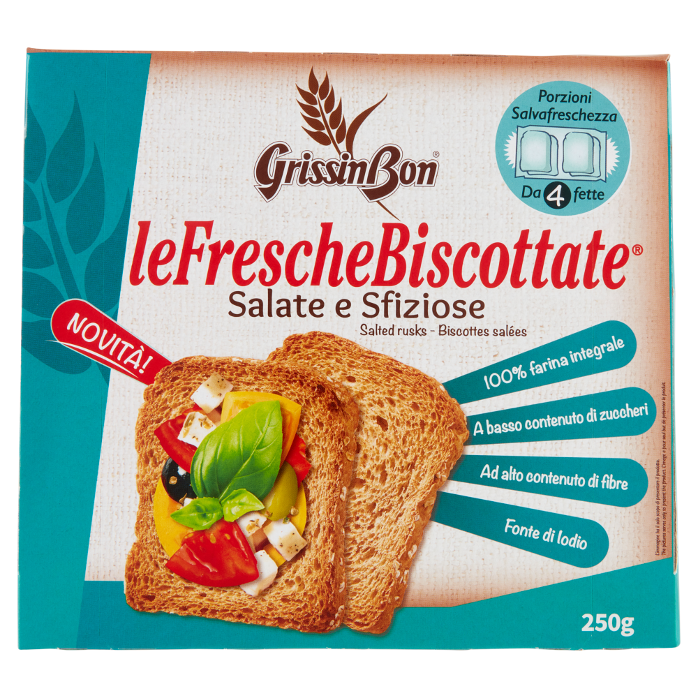 GrissinBon leFrescheBiscottate Salate e Sfiziose 250 g