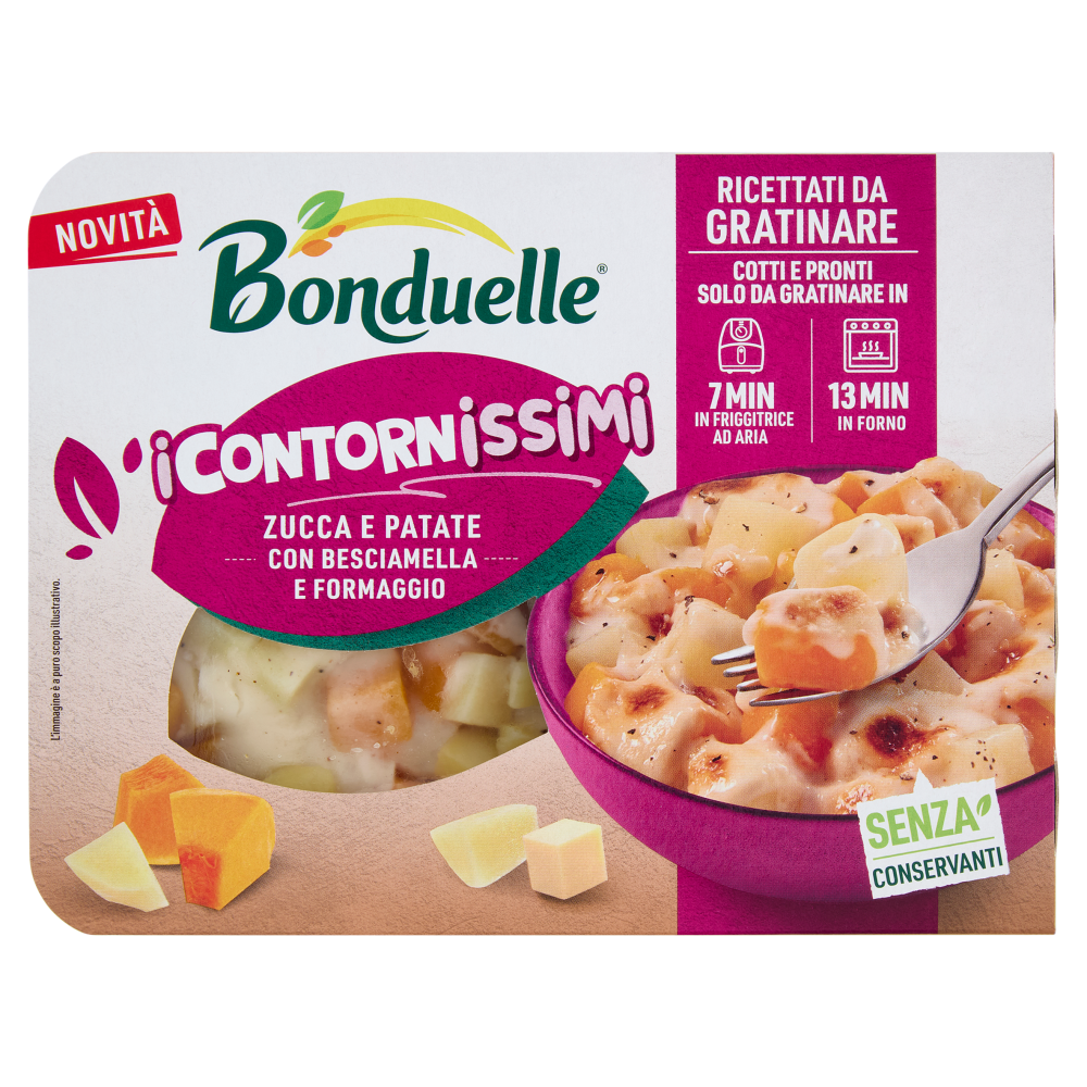 Bonduellei Contornissimi Ricettati da Gratinare Zucca e Patate con Besciamella e Formaggio 240 g