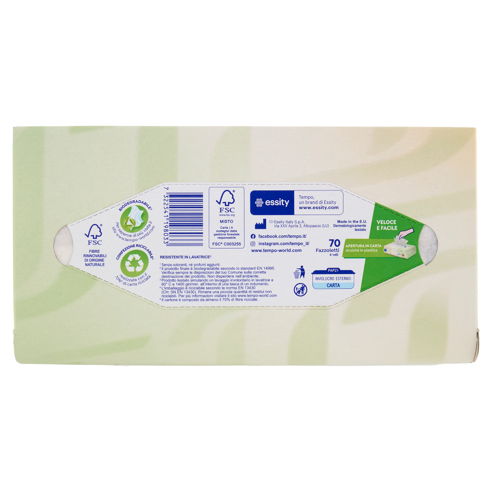 Tempo Natural & Soft Fazzoletti 4 veli 70 pz