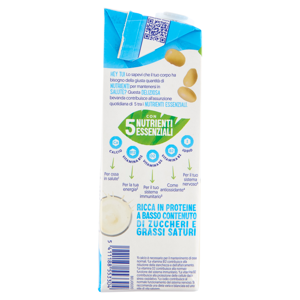 ALPRO Soia Classico, Bevanda alla Soia 100% vegetale con vitamine B2, B12 e D, 1 Litro