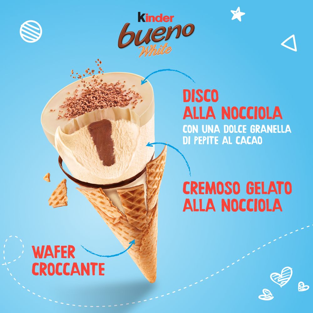 Kinder bueno White 4 x 62 g