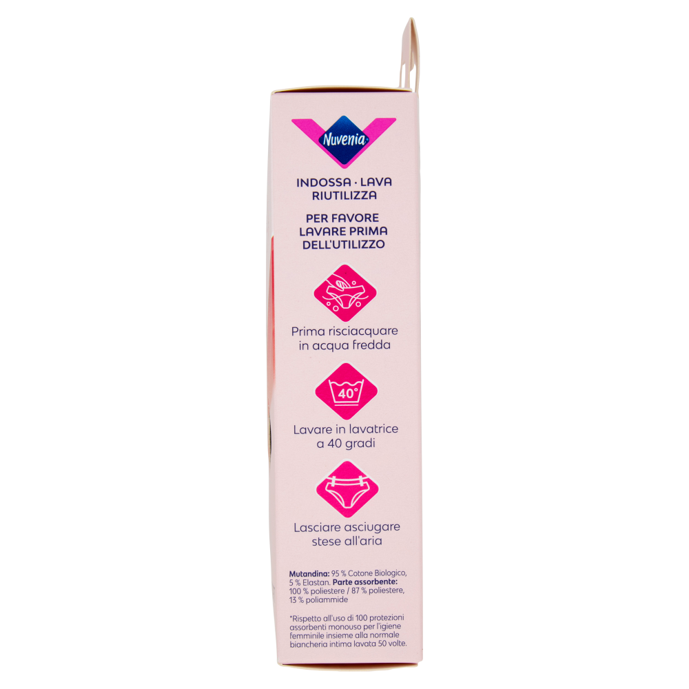 Nuvenia Mutandine Mestruali XL Nero 1 pz