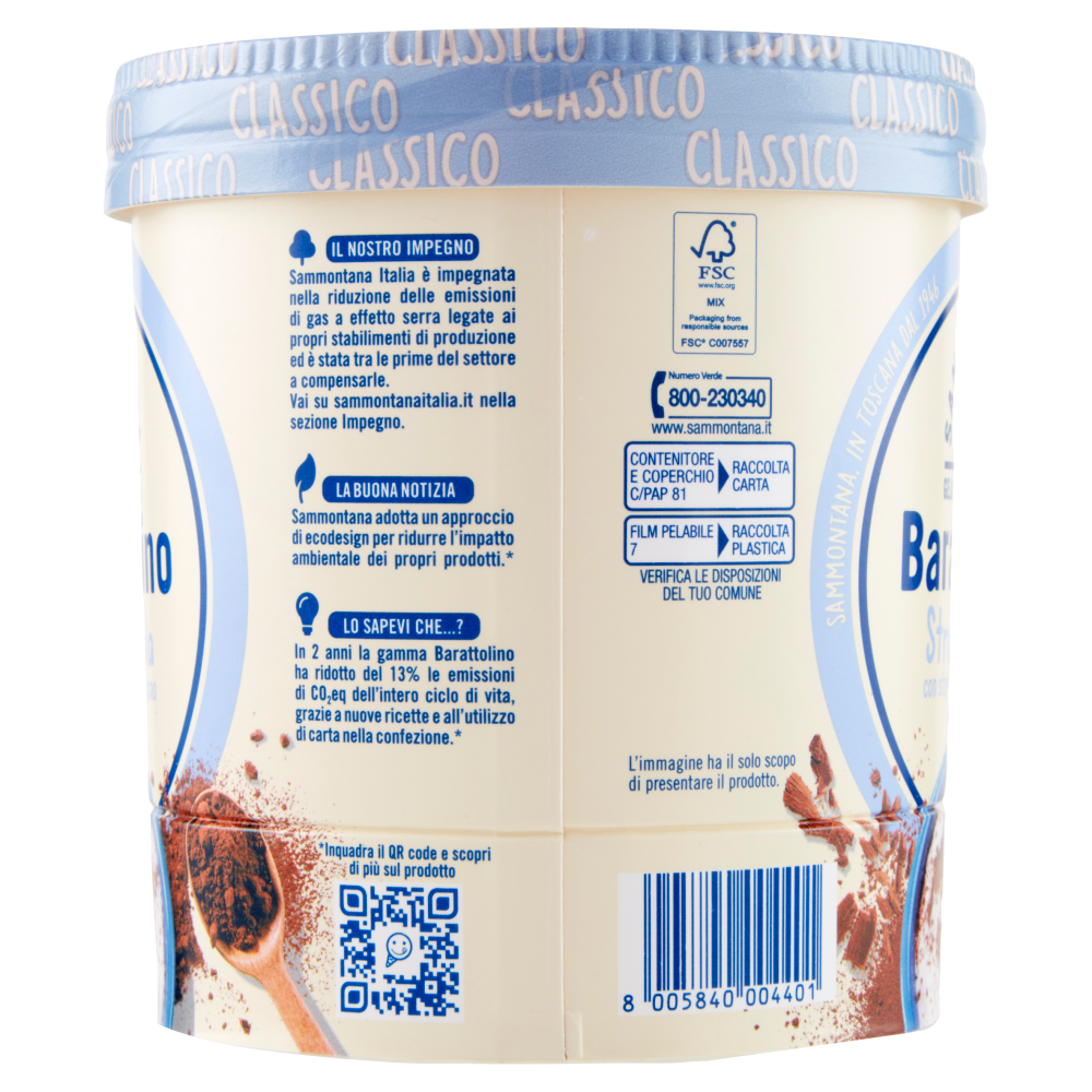 Sammontana Barattolino Classico Stracciatella 500 g