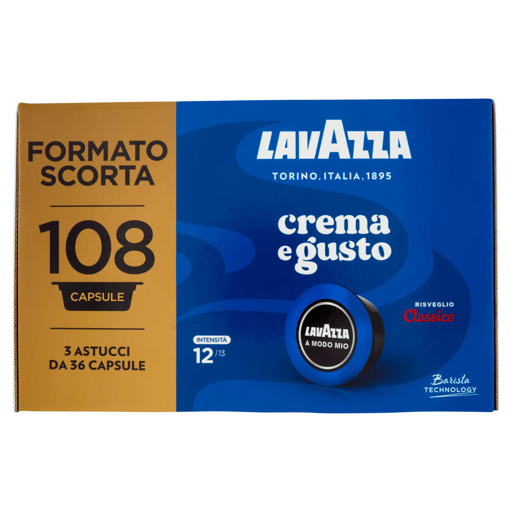 Lavazza A Modo Mio crema e gusto Classico 108 Capsule 810 g