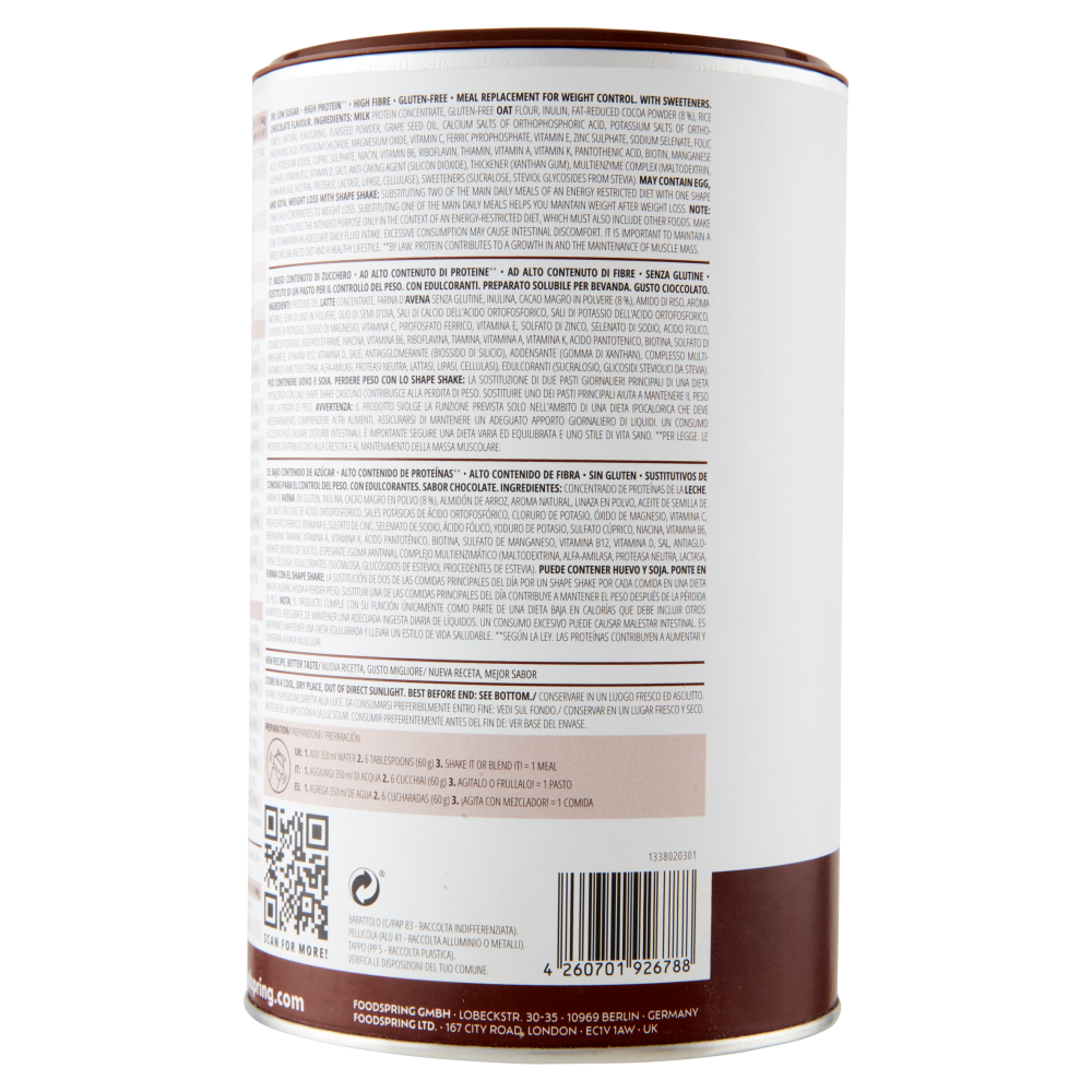 foodspring Shape Shake Chocolate Flavour 360 g