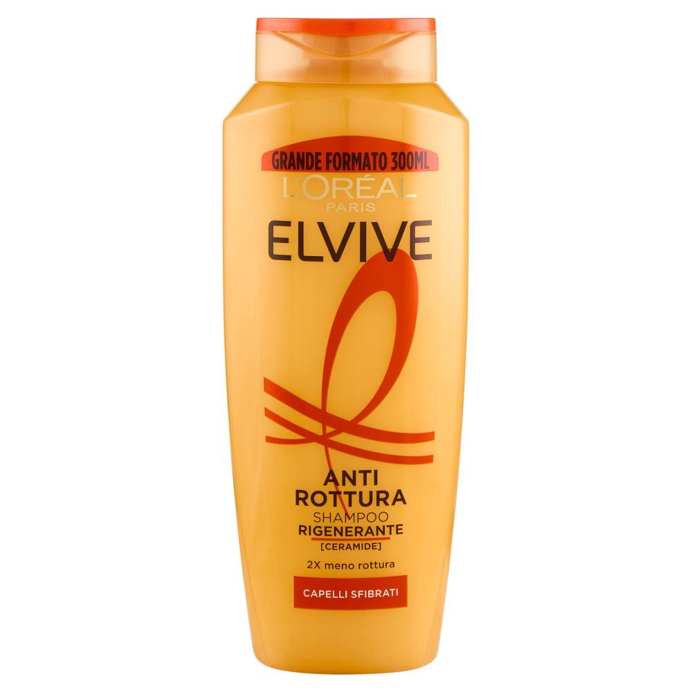 Elvive Anti Rottura Shampoo Rigenerante, per Capelli Sfibrati, 300 ml