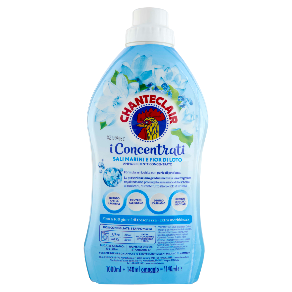 Chanteclair i Concentrati Sali Marini e Fior di Loto Ammorbidente Concentrato 1140 ml