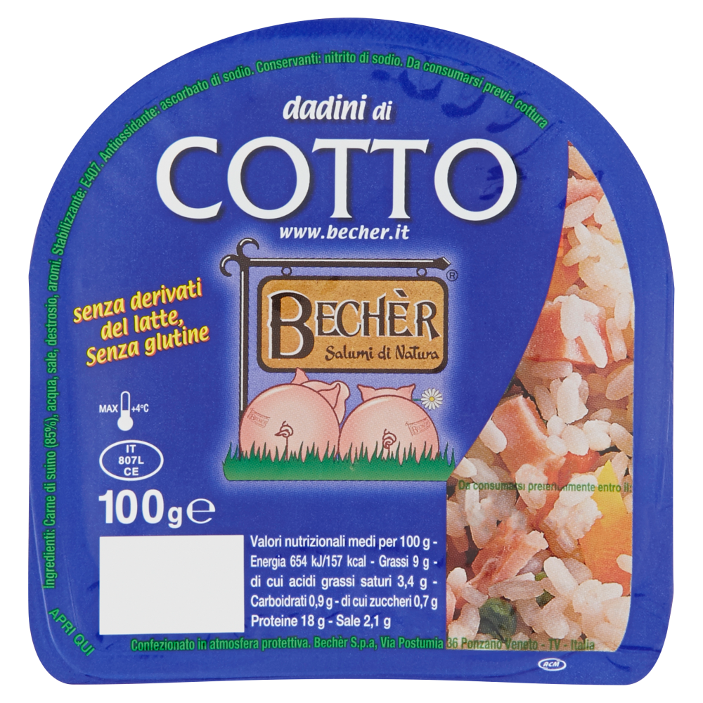 Bechèr dadini di Cotto 100 g