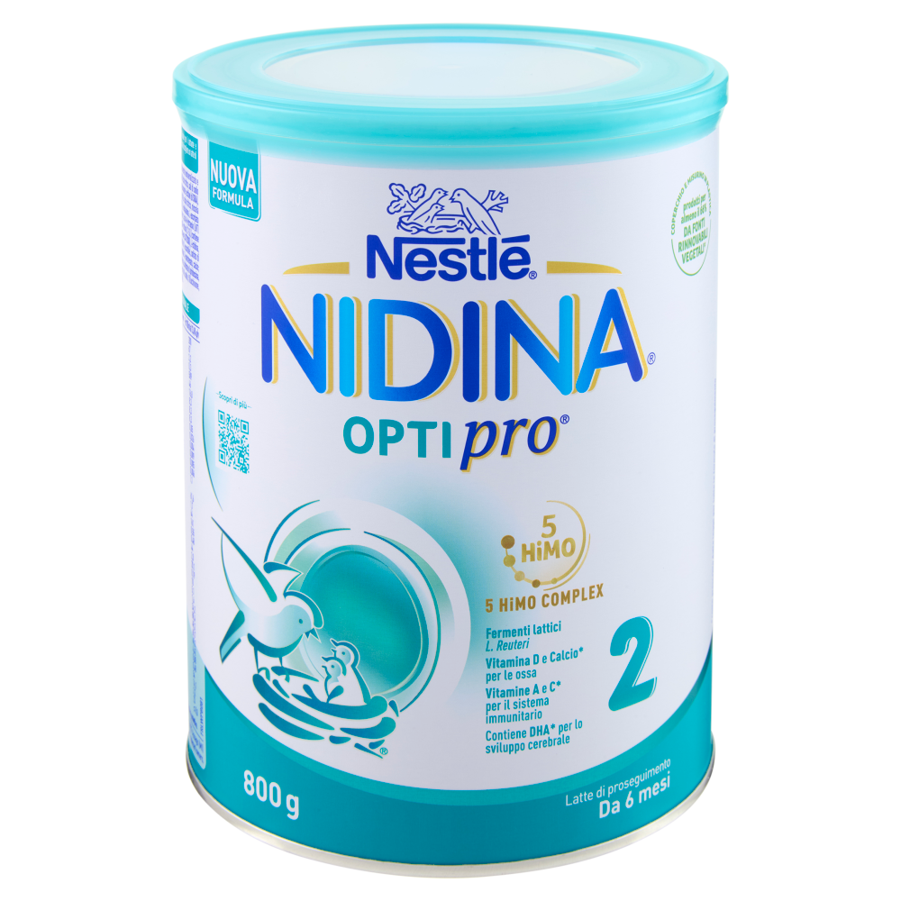 NESTLÉ NIDINA Optipro 2 Latte di proseguimento in polvere da 6 mesi Latta 800g