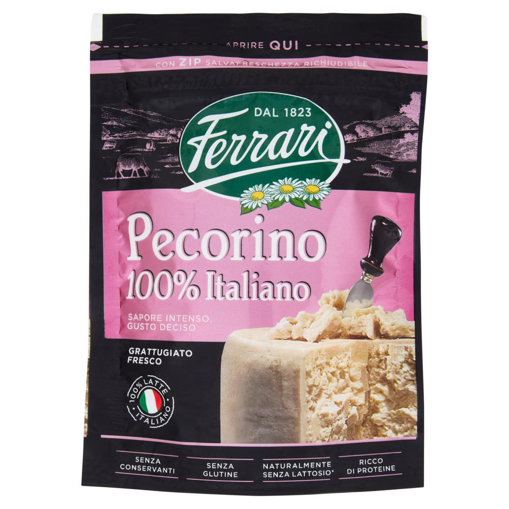 Ferrari Pecorino 100% Italiano Grattugiato Fresco 60 g