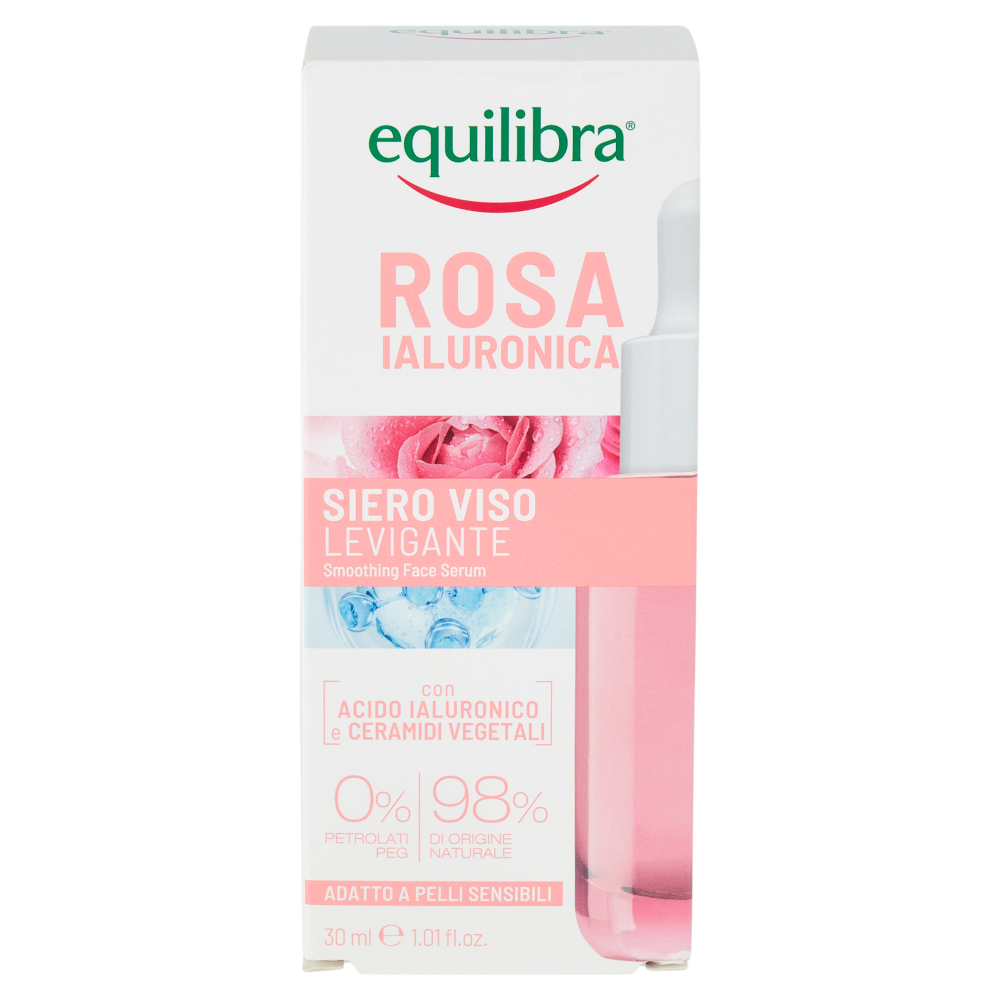 equilibra Rosa Ialuronica Siero Viso Levigante 30 ml
