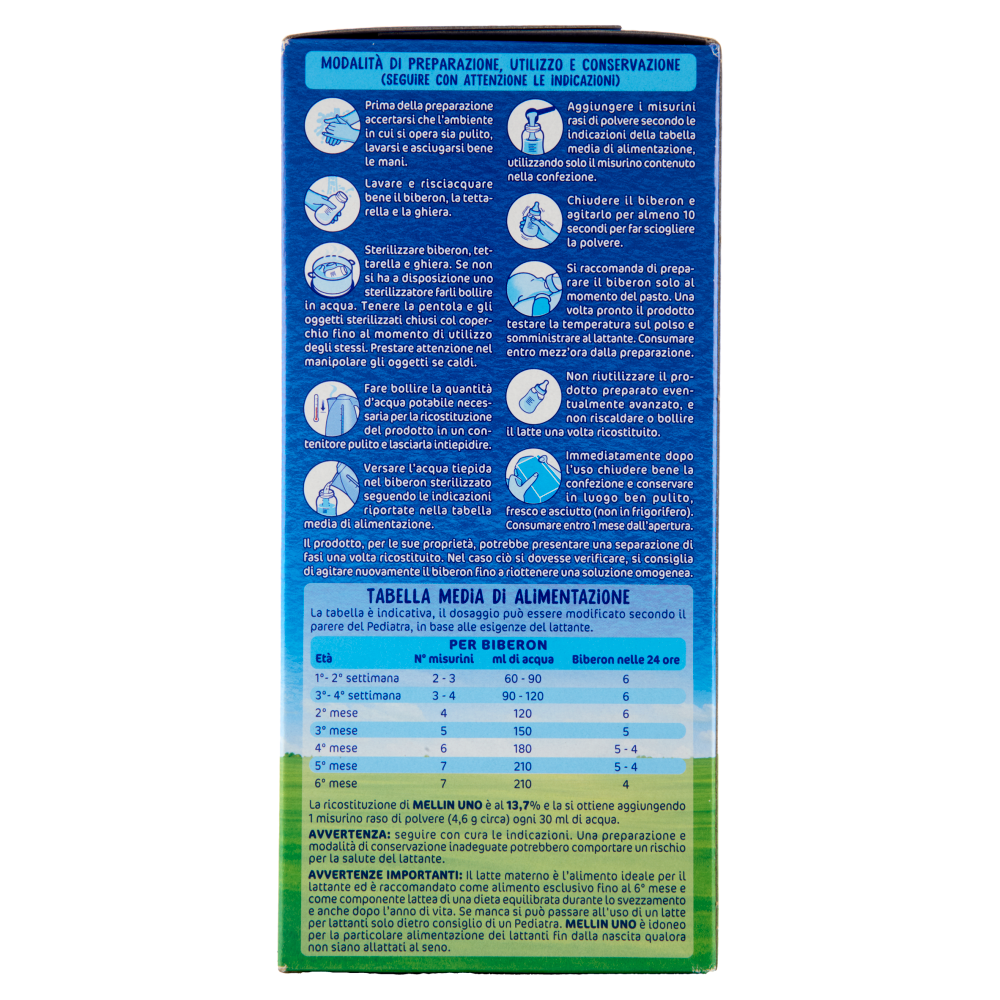 MELLIN 1 - Latte per Lattanti in Polvere, dalla nascita al 6&deg; mese, 770g