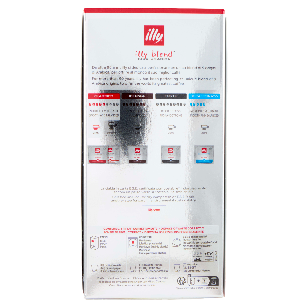 illy Classico 18 Cialde per Caffè Espresso 126 g