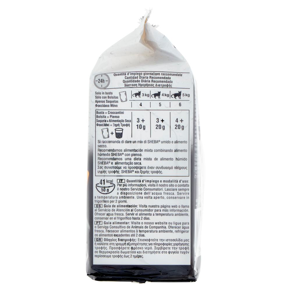 Sheba Délices du Jour in Salsa Cibo Umido Gatto con Pollo e Tacchino 6 x 50 g