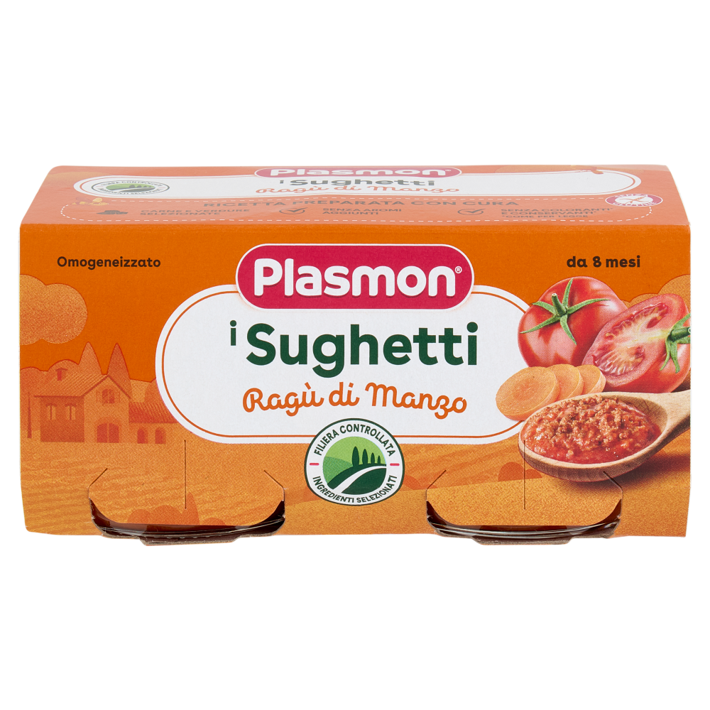 Plasmon i Sughetti Rag&ugrave; di Manzo 2 x 80 g