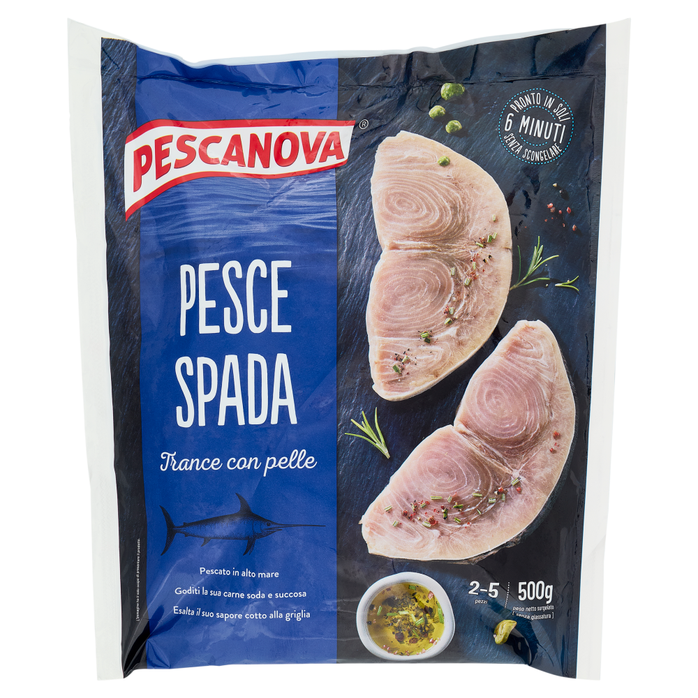 Pescanova Pesce Spada Trance con pelle 500 g