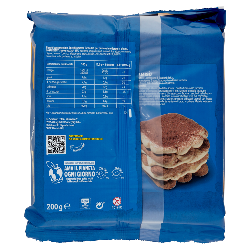 Sch&auml;r Savoiardi 200 g