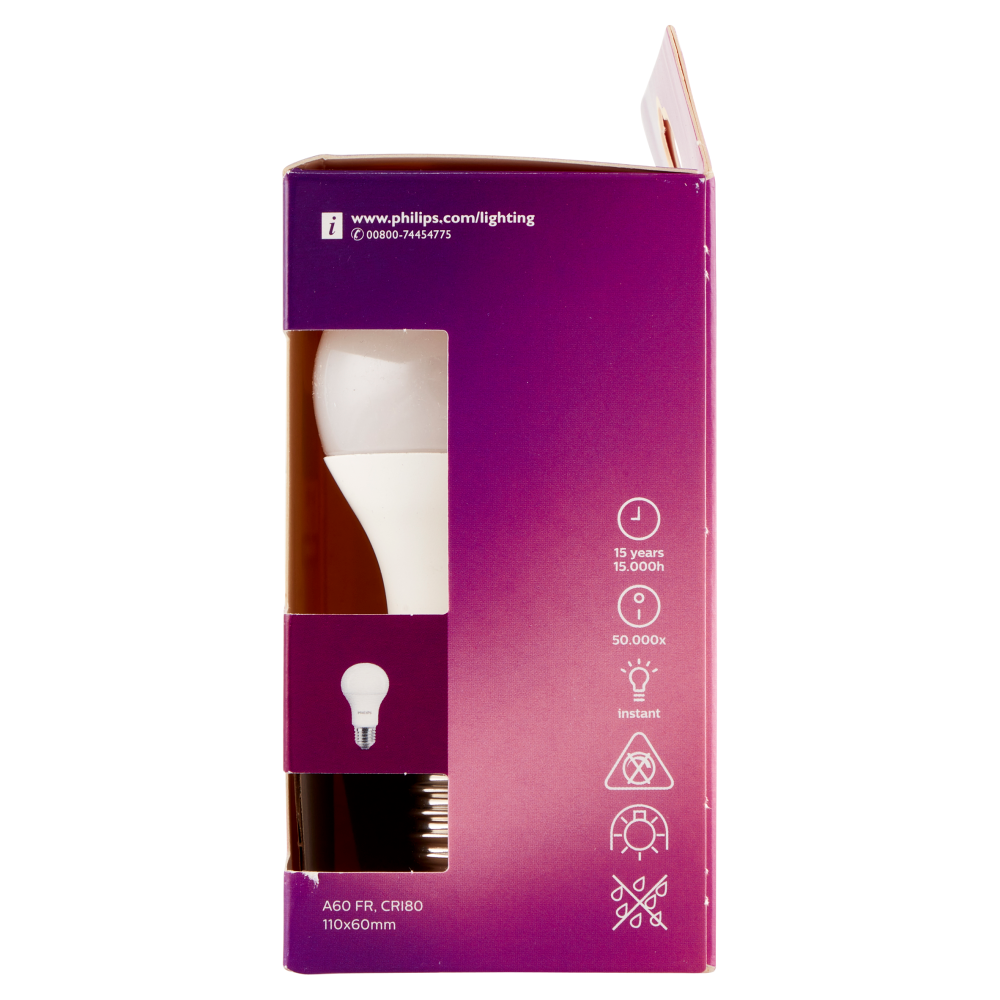 PHILIPS LED goccia 100W E27 2700 non dim pack doppio