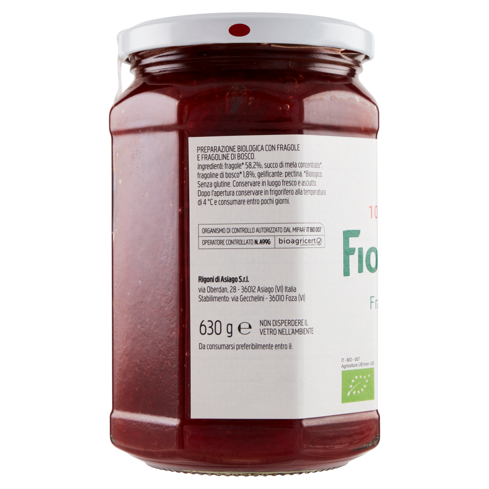 Rigoni di Asiago Fiordifrutta Fragole e fragoline di bosco bio 630 g
