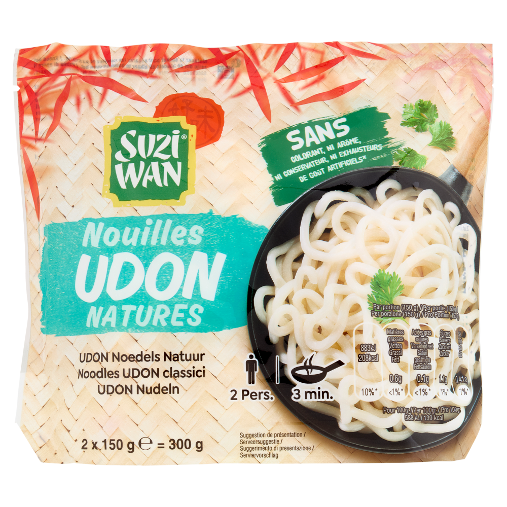 Suzi Wan Noodles Udon classici 2 x 150 g