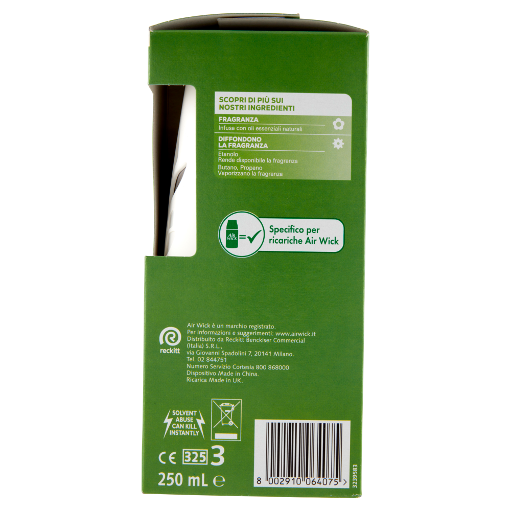 Air Wick Freshmatic Completo Fresia Bianca e Gelsomino Profumatore per ambiente 250 ml