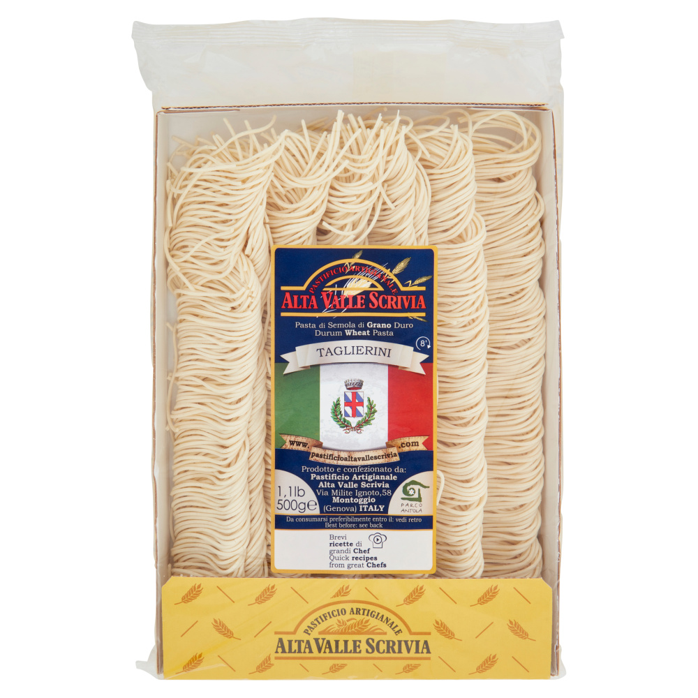 Pastificio Artigianale Alta Valle Scrivia Pasta di Semola di Grano Duro Taglierini 500 g