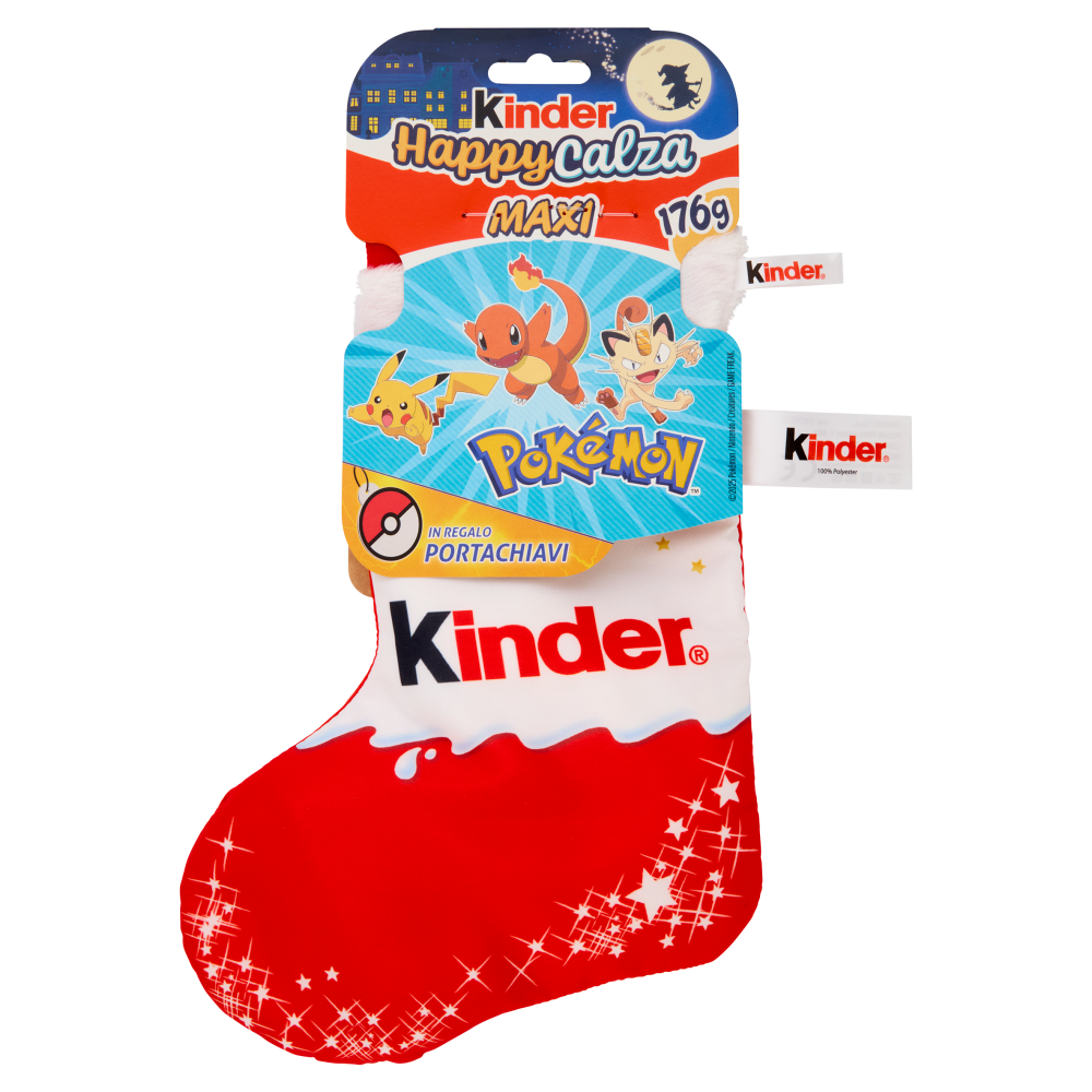 Kinder Happy Calza Maxi Pok&eacute;mon 7 pezzi 176 g