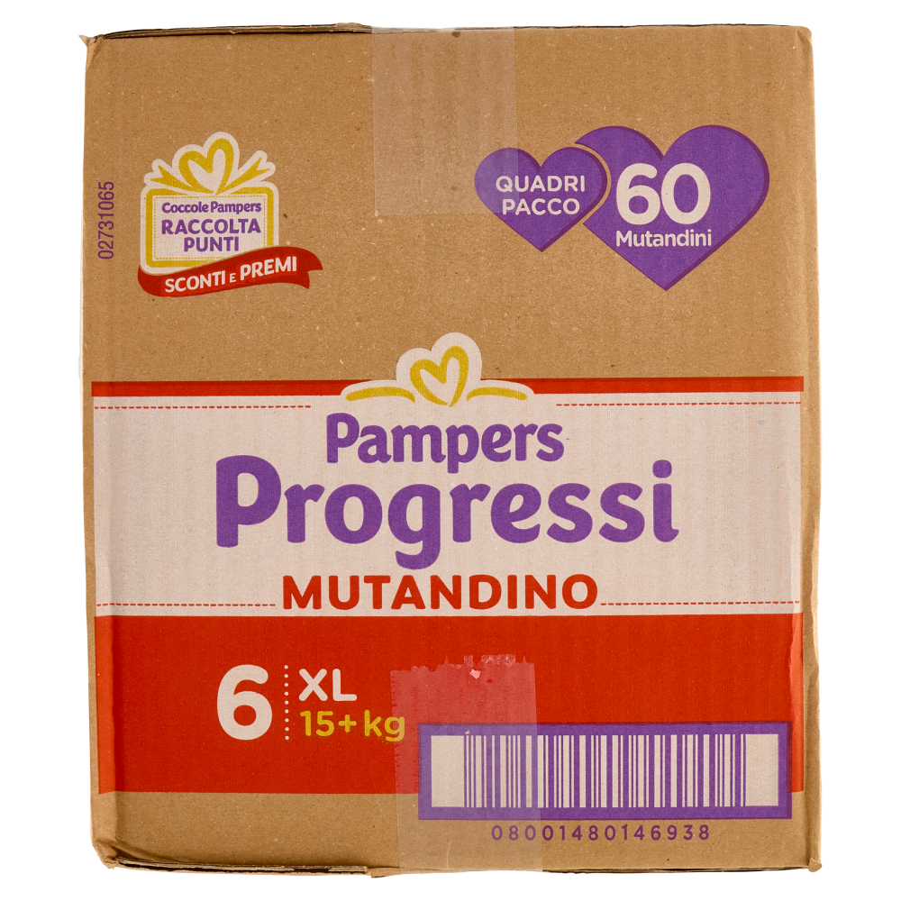 Pampers Progressi Mutandino XL 60 pz