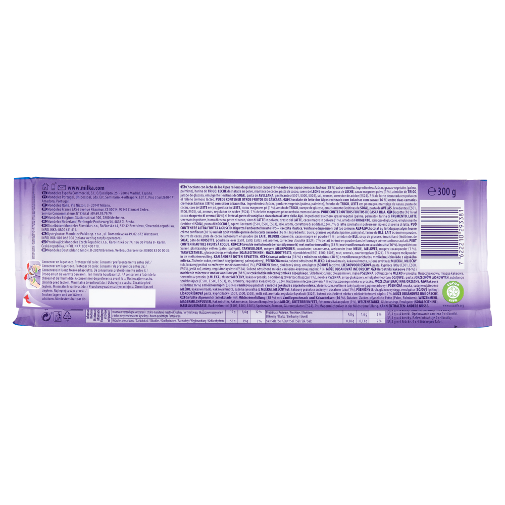 Milka Mmmax, maxi tavoletta di cioccolato al latte ripieno di biscotti Oreo - 300g