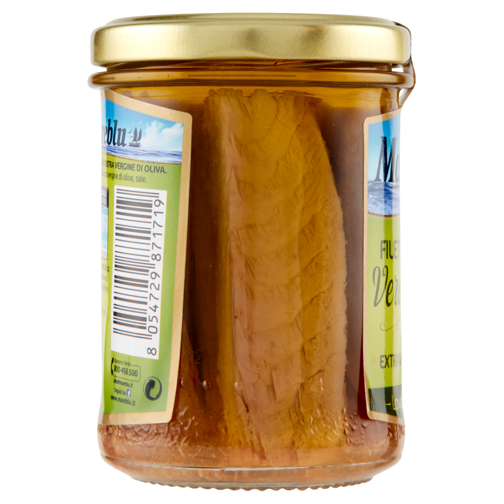 Mareblu VeroSapore Filetti di Tonno in Olio Extra Vergine d'Oliva 180 g