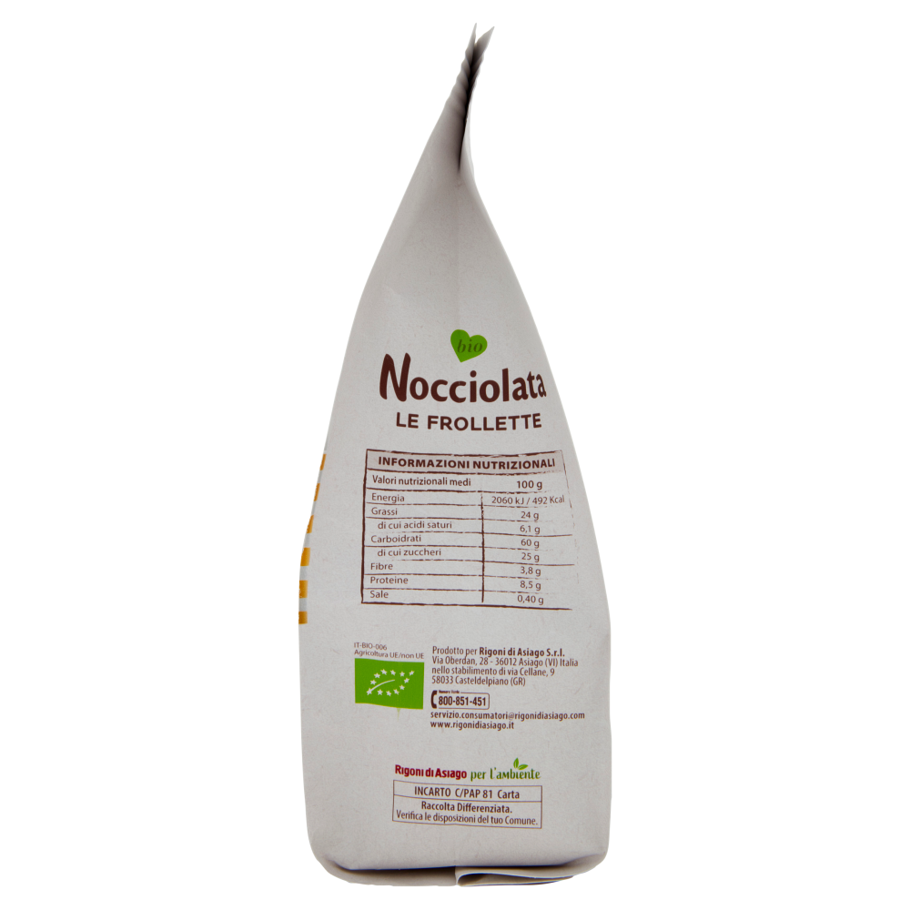 Rigoni di Asiago Nocciolata le Frollette bio 250 g