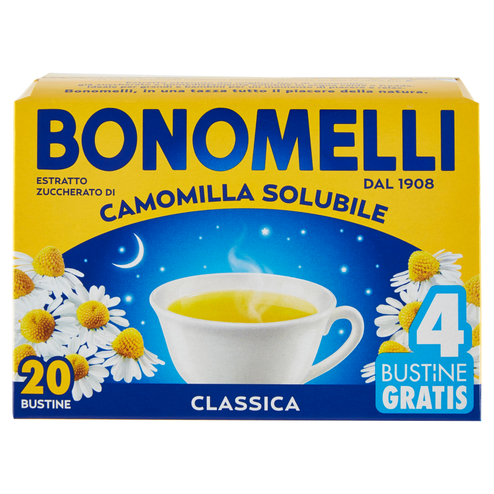 Bonomelli Estratto Zuccherato di Camomilla Solubile Classica 20 x 5 g