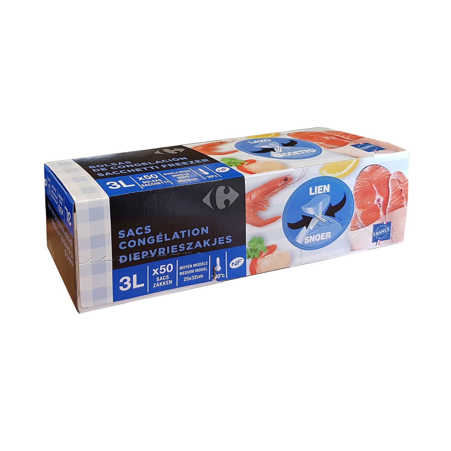 CARREFOUR SACC. GELO ROTOLO MEDI 50 PZ