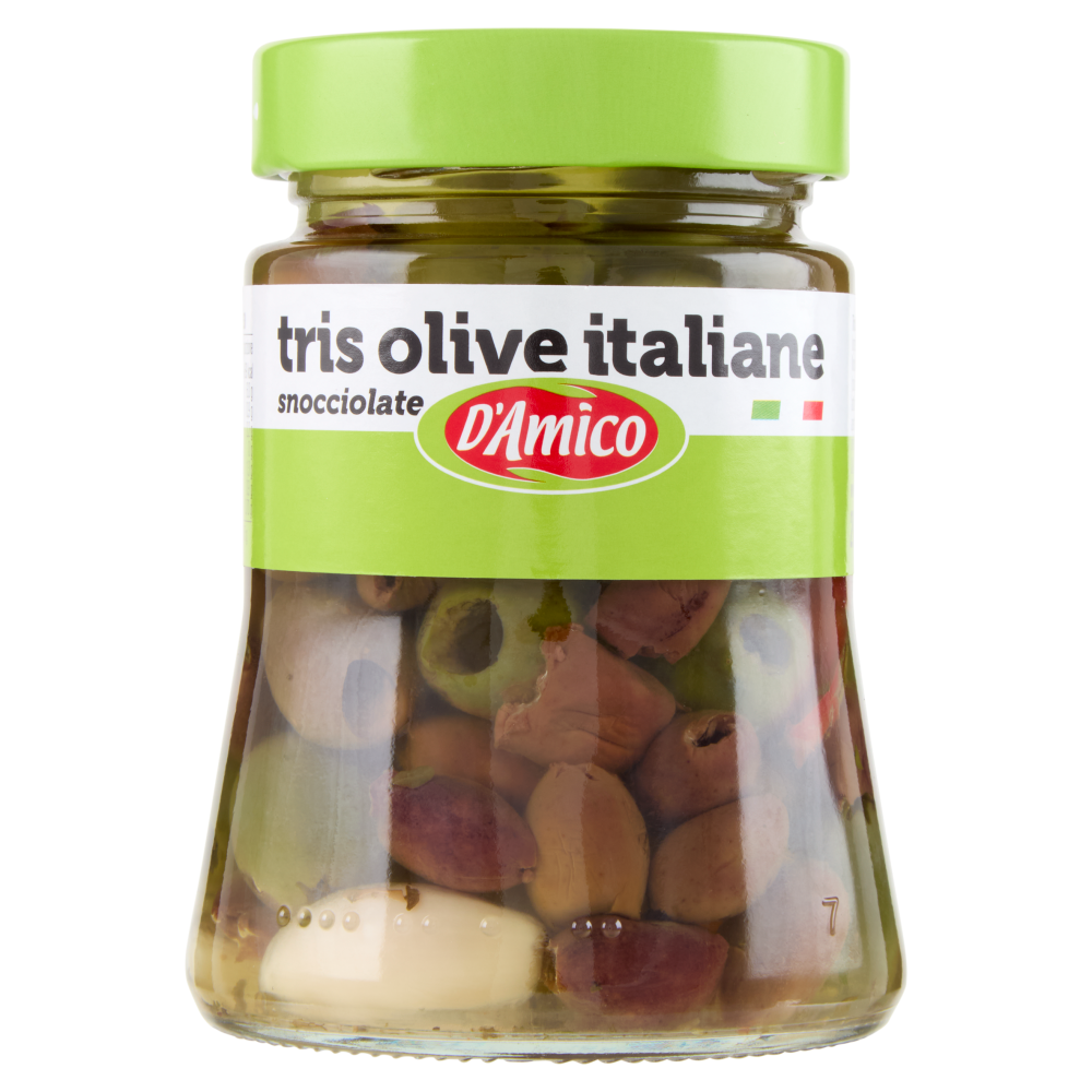 D'Amico tris olive italiane snocciolate 280 g