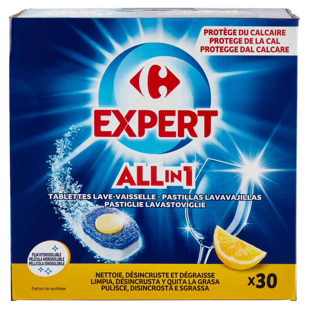 Carrefour Expert All in 1 Pastiglie Lavastoviglie 30 x 17 g