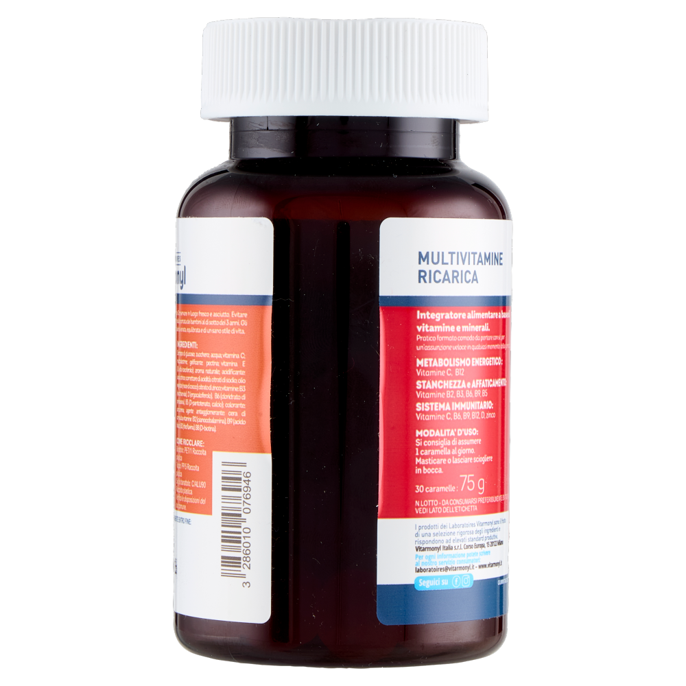 Laboratoires Vitarmonyl Gummies Multivitamine Ricarica 30 Gummies 75 g