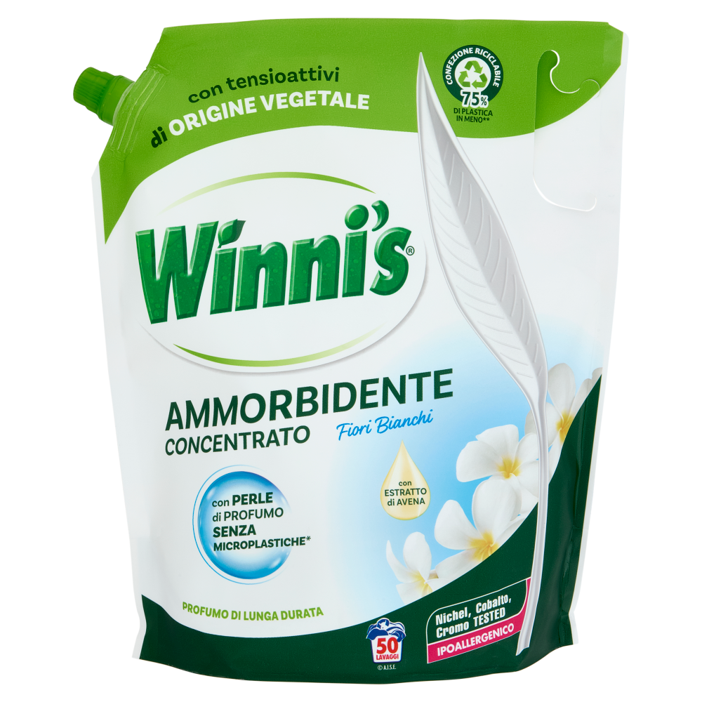 Winni's Ammorbidente Concentrato Fiori Bianchi 50 Lavaggi 1250 ml
