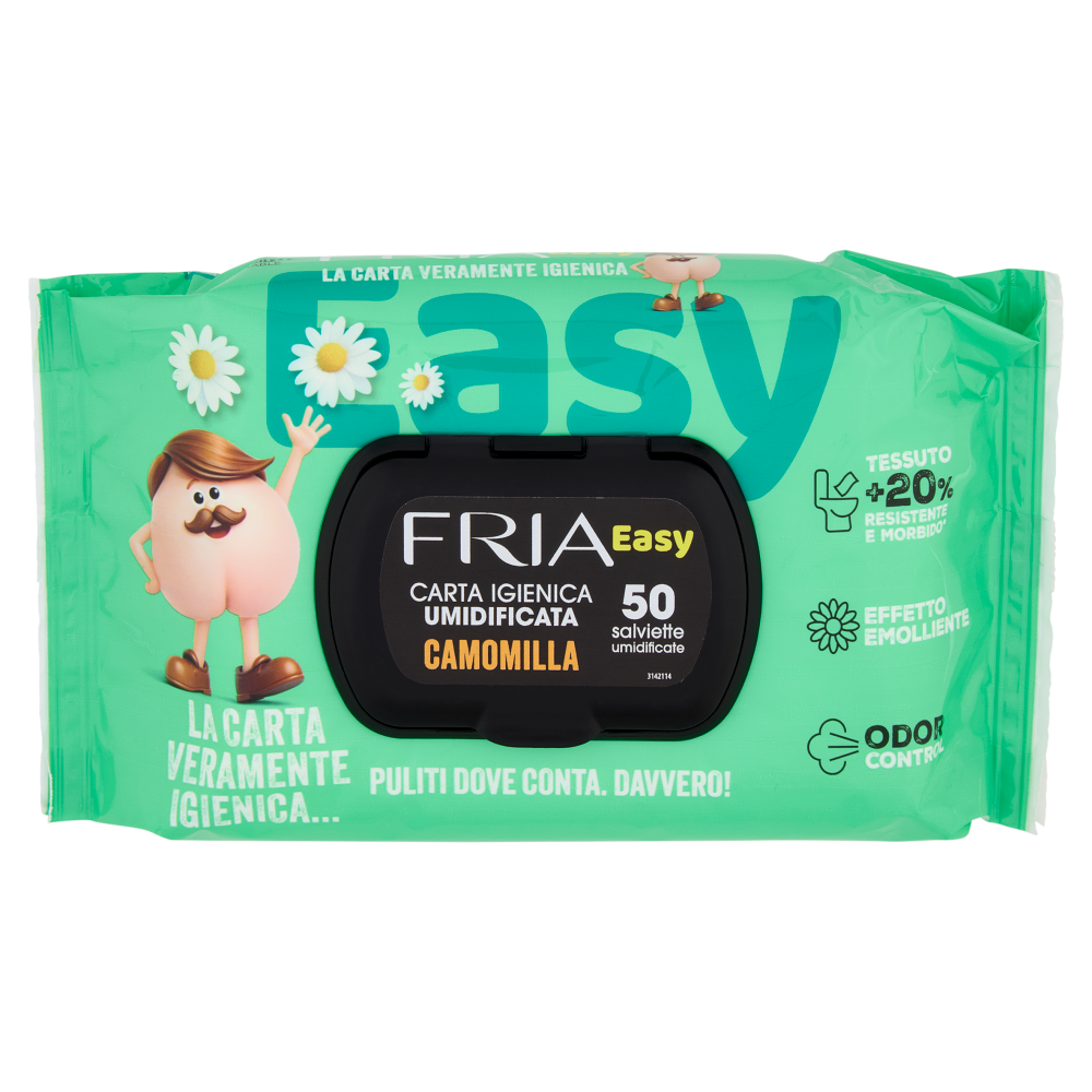 Fria Easy Carta Igienica Umidificata Camomilla 50 pz