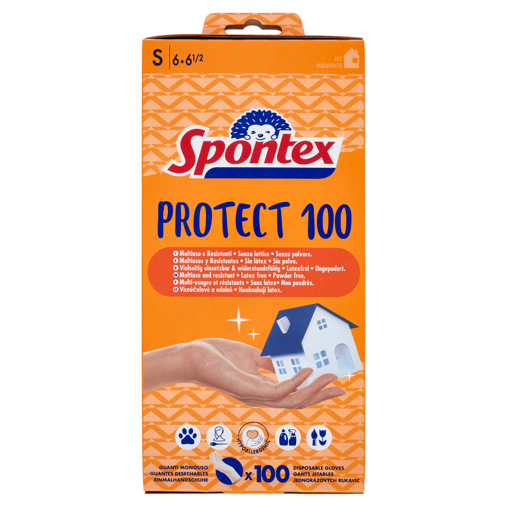 Spontex Guanti Usa&Getta Protect 100 tg S