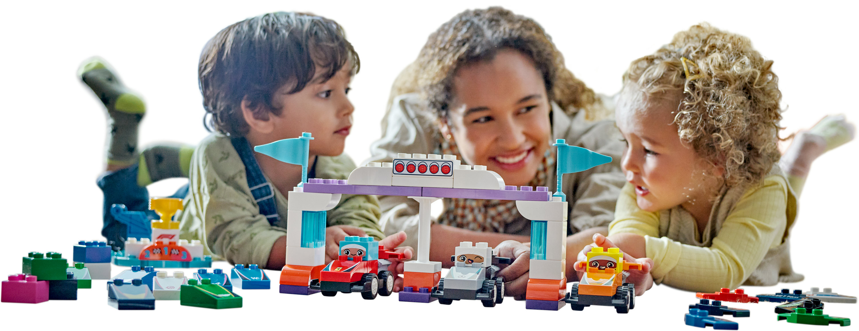 LEGO DUPLO Auto da corsa e piloti Team F1&reg;