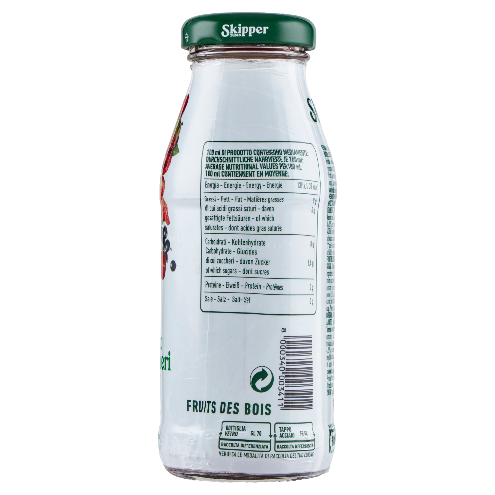 Zuegg Skipper Frutti del Bosco Senza zuccheri aggiunti* 200 ml