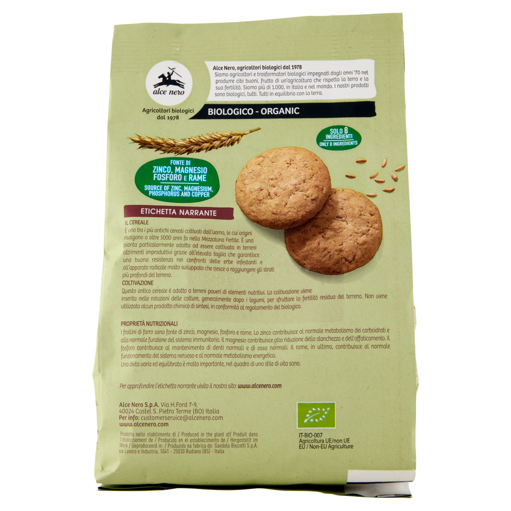 alce nero Frollini di Farro 300 g