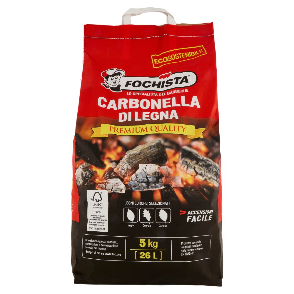 Fochista Carbonella di Legna Premium Quality 5 kg