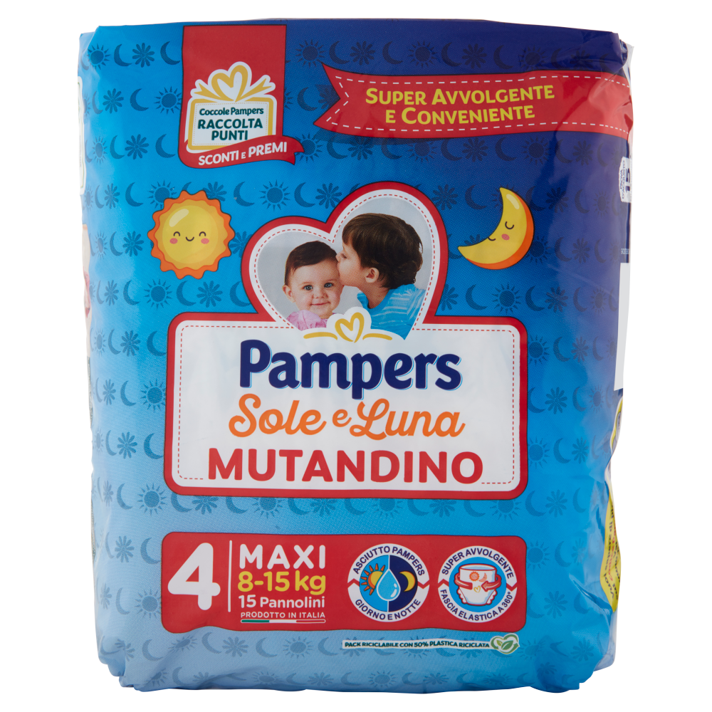 Pampers Sole e Luna Mutandino Maxi 15 pz