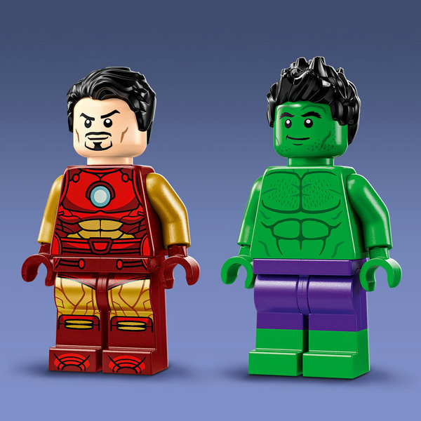LEGO Iron Man con moto e The Hulk