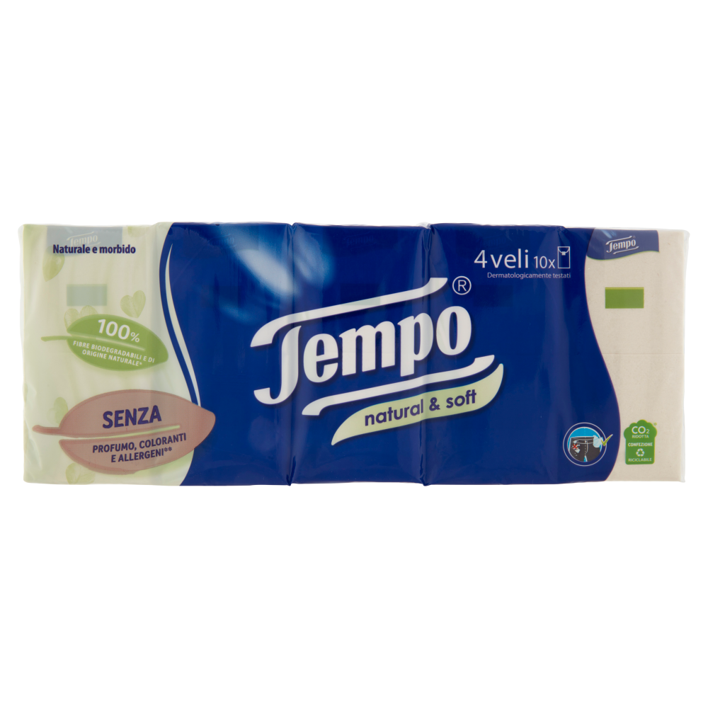 Fazzoletti Tempo 4 Veli - Confezione Da 12 Pezzi - Morbidi E Resistenti Al Lavaggio - Foto 7