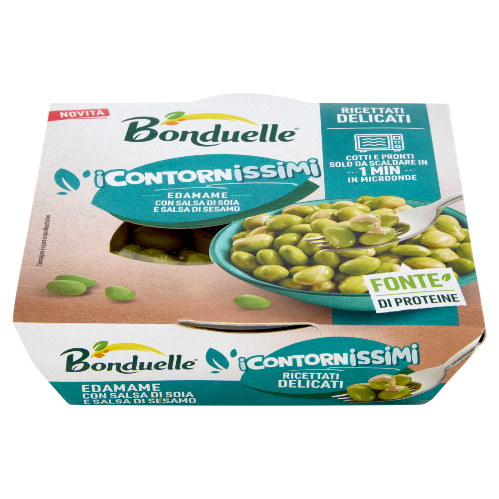 Bonduelle i Contornissimi Ricettati Delicati Edamame con Salsa di Soia e Salsa di Sesamo 120 g