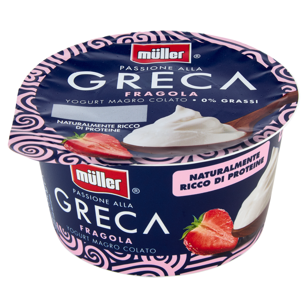 m&uuml;ller Passione alla Greca Yogurt Magro Colato Fragola 150 g