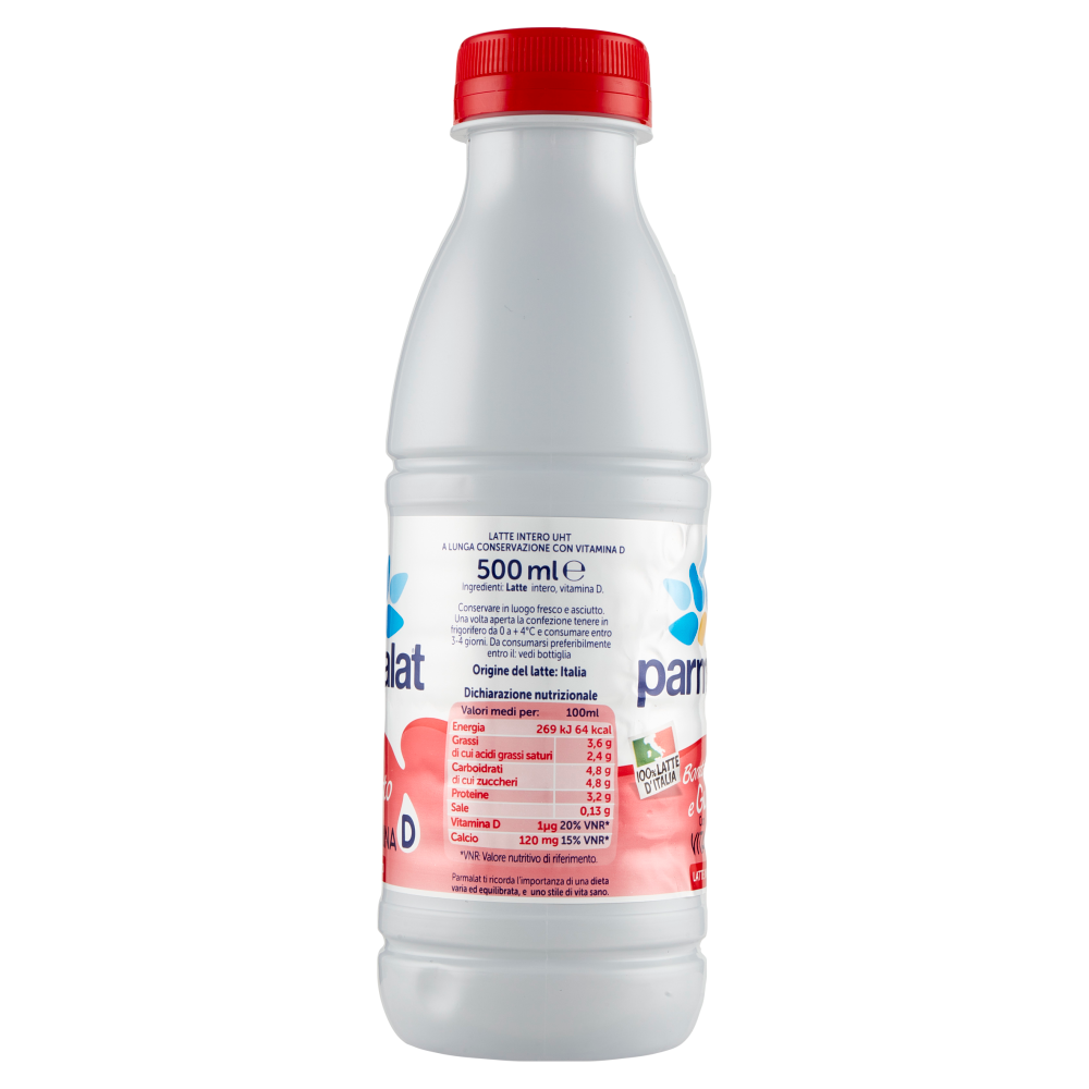 parmalat Bontà e Gusto con Vitamina D Latte Intero 100% Latte d'Italia 500 ml